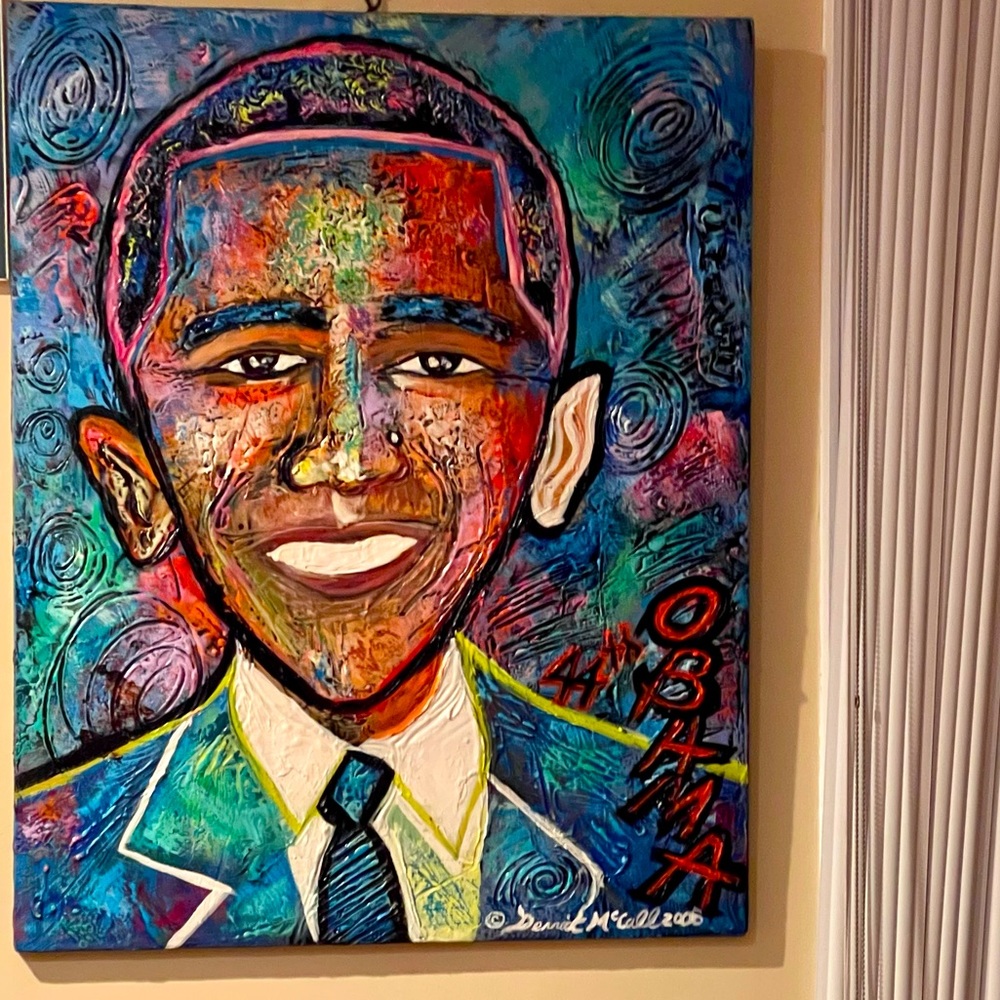 Obama Original  Portrait by artist Derrick McCall